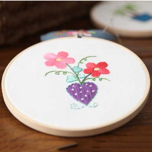 HKM-825747 Handmade Cotton and Linen DIY Embroidery Kit - Unfinished Sewing Project