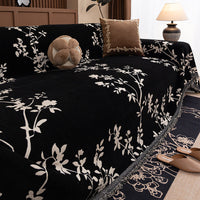 HKM-825811 Universal Sofa Cover with Plant and Flower Design in Multiple Sizes