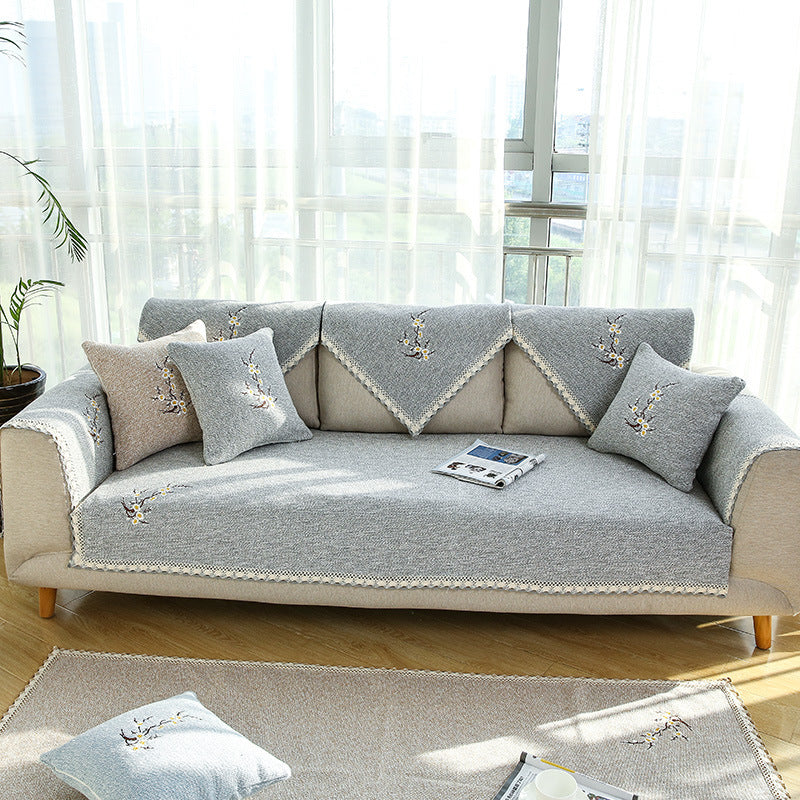 HKM-826067 Cotton-Polyester Blend Sofa Cushion Cover for Versatile Home Decor