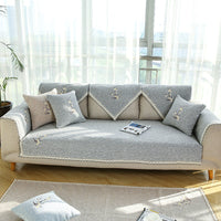 HKM-826067 Cotton-Polyester Blend Sofa Cushion Cover for Versatile Home Decor