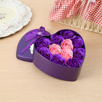 HKM-826195 Customized Rose Soap Flower Gift Box in Iron Tin - Perfect for Weddings and Special Occasions