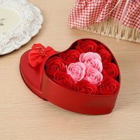 HKM-826195 Customized Rose Soap Flower Gift Box in Iron Tin - Perfect for Weddings and Special Occasions