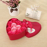 HKM-826195 Customized Rose Soap Flower Gift Box in Iron Tin - Perfect for Weddings and Special Occasions