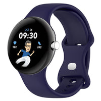 HKM-826259 Versatile Edible Silicone Watch Strap Compatible with Google Pixel Watch 1 & 2 - Multiple Colors Available