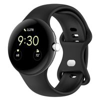 HKM-826259 Versatile Edible Silicone Watch Strap Compatible with Google Pixel Watch 1 & 2 - Multiple Colors Available