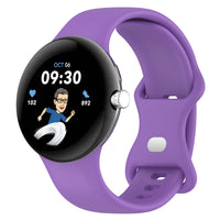 HKM-826259 Versatile Edible Silicone Watch Strap Compatible with Google Pixel Watch 1 & 2 - Multiple Colors Available
