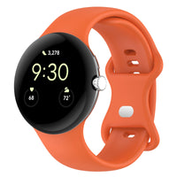 HKM-826259 Versatile Edible Silicone Watch Strap Compatible with Google Pixel Watch 1 & 2 - Multiple Colors Available