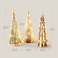 HKM-826707 LED Christmas Tree Top Ornament - Modern Glass Design (Model A, B, C)
