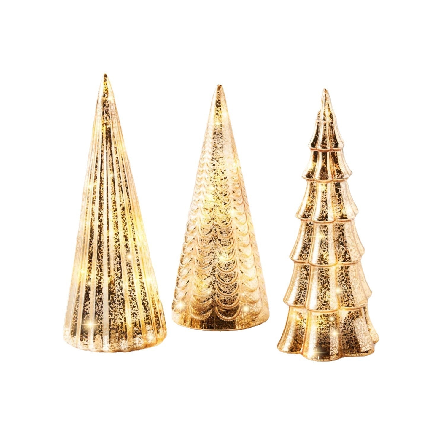 HKM-826707 LED Christmas Tree Top Ornament - Modern Glass Design (Model A, B, C)