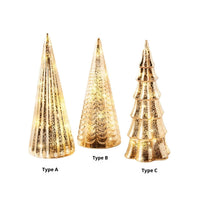 HKM-826707 LED Christmas Tree Top Ornament - Modern Glass Design (Model A, B, C)