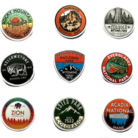 HKM-826771 Waterproof PVC Matte Cartoon Stickers - National Park Series, Small Size, Easy to Apply