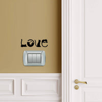 HKM-826835 Cat Love Creative Cartoon Auto Decal Sticker for Home Decoration