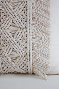 HKM-827027 Nordic Cotton Woven Tassel Pillowcase - 45x45cm Living Room Decor