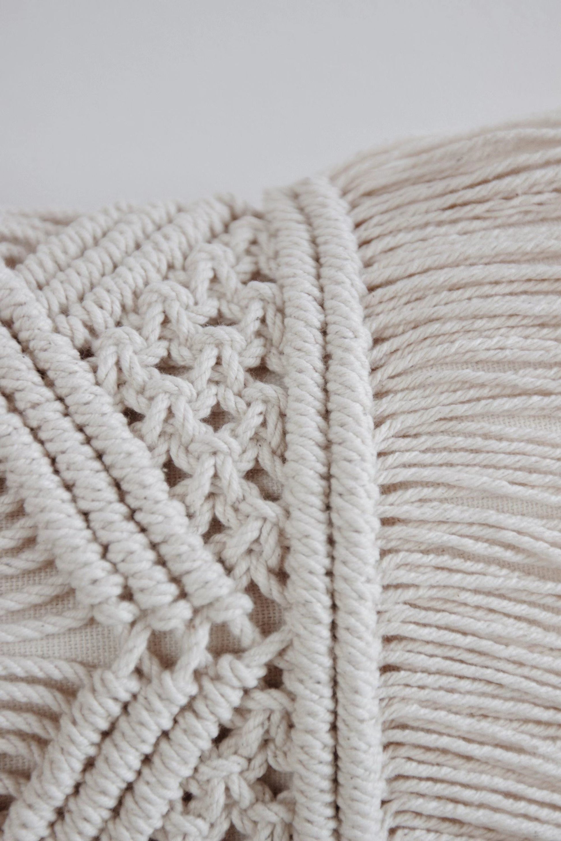 HKM-827027 Nordic Cotton Woven Tassel Pillowcase - 45x45cm Living Room Decor