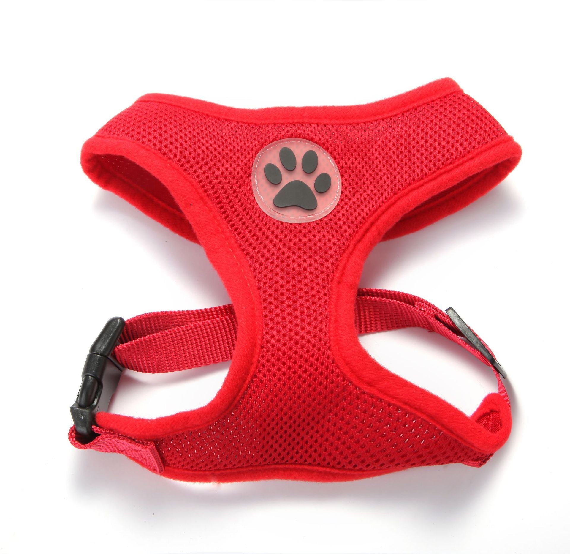 HKM-827091 Breathable Mesh Pet Chest Harness with Adjustable Traction Rope in Multiple Colors