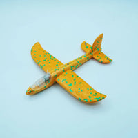 HKM-827155 Foam Glider Airplane with LED Light for Kids - Hand-Throw Flying Toy for Outdoor Fun