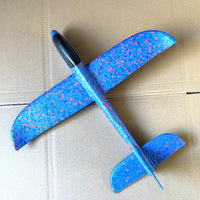 HKM-827155 Foam Glider Airplane with LED Light for Kids - Hand-Throw Flying Toy for Outdoor Fun