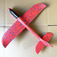 HKM-827155 Foam Glider Airplane with LED Light for Kids - Hand-Throw Flying Toy for Outdoor Fun