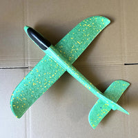 HKM-827155 Foam Glider Airplane with LED Light for Kids - Hand-Throw Flying Toy for Outdoor Fun