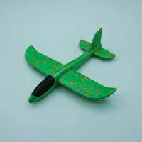 HKM-827155 Foam Glider Airplane with LED Light for Kids - Hand-Throw Flying Toy for Outdoor Fun