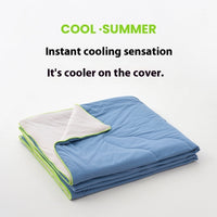 HKM-827219 Cool Touch Washable Summer Duvet - Lightweight Air Conditioner Quilt in Multiple Sizes