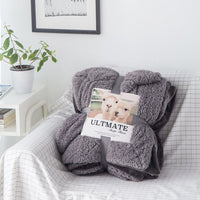 HKM-827219 Double Layer Cashmere Sherpa Blanket for Winter Home Use – Soft and Warm Bedding Comforter
