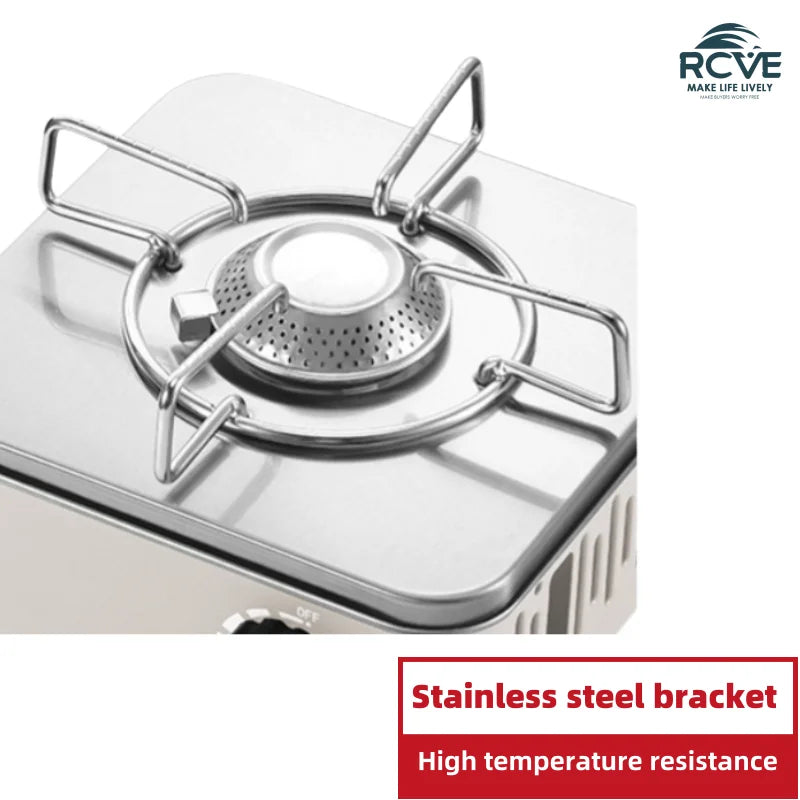 KTX-827411 Compact Outdoor Mini Portable Gas Stove for Camping and Hiking - 21.5 x 20 x 13.3 cm