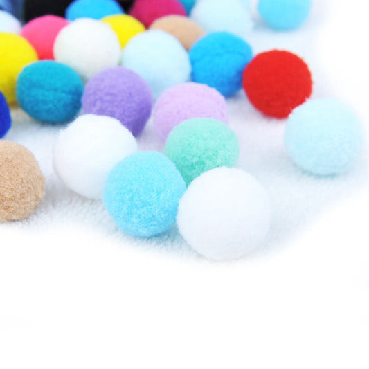 HKM-827411 Interactive Plush Cat Toy - Soft, Fluffy Balls for Play and Relaxation