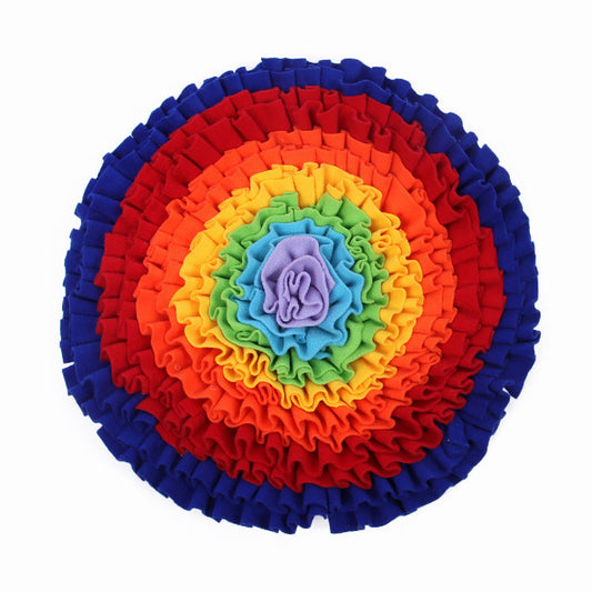 HKM-827411 Snuffle Mat for Dogs - Washable Plush Nose Work Training and Slow Feeding Puzzle Toy (55cm x 55cm)
