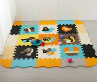 HKM-827603 Eco-Friendly Baby Crawling Play Mat - 9 Floor Mats with Edges and Corners, Ideal for Ages 2 Months and Up