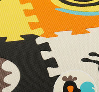HKM-827603 Eco-Friendly Baby Crawling Play Mat - 9 Floor Mats with Edges and Corners, Ideal for Ages 2 Months and Up