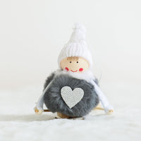 HKM-827667 Plush Pendant Christmas Tree Decorations, 12x10cm
