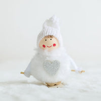 HKM-827667 Plush Pendant Christmas Tree Decorations, 12x10cm