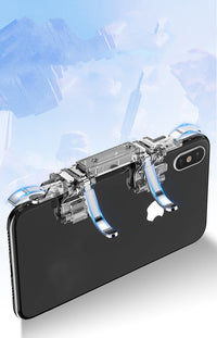 HKM-827923 Six-Finger Metal Button Gamepad for Smartphones - Ergonomic Game Joystick Accessory