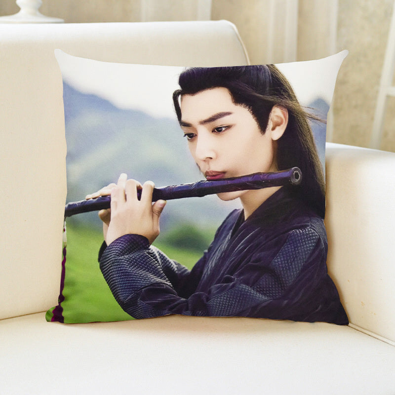HKM-828115 Customizable Photo Napping Lumbar Pillow in Plush, Velvet, and Canvas