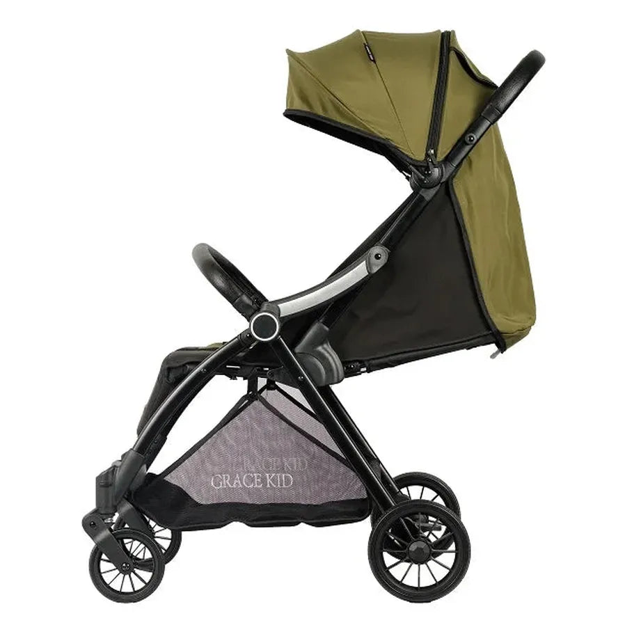 KTX-828243 Sturdy Green Baby Stroller with Durable Composite Fabric