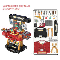 HKM-828307 Multifunctional Workshop Drill Tool Bench Play Set for Children Ages 2-4