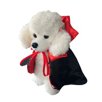 HKM-828371 Halloween Pet Bat Cloak and Hat Set - Red and Purple Devil Costumes for Dogs and Cats