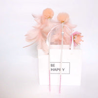 HKM-828371 Interactive Feather Cat Toy with Colorful Hair Ball and Teasing Stick