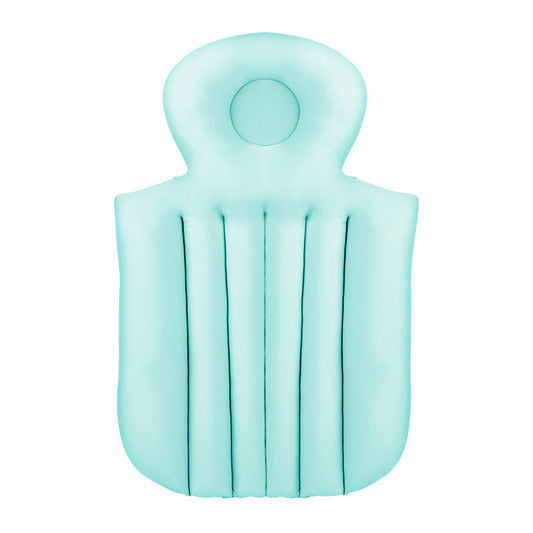 HKM-828435 Children’s Bath Mat for Bathtub - Milk Silk Fabric Cushion in Light Blue and Pink Options