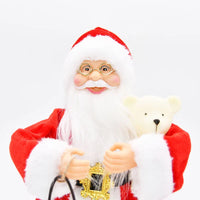 HKM-828627 Dancing Santa Claus Doll for Christmas Decorations - 30 CM Plush Stuffed Toy