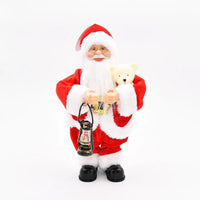 HKM-828627 Dancing Santa Claus Doll for Christmas Decorations - 30 CM Plush Stuffed Toy