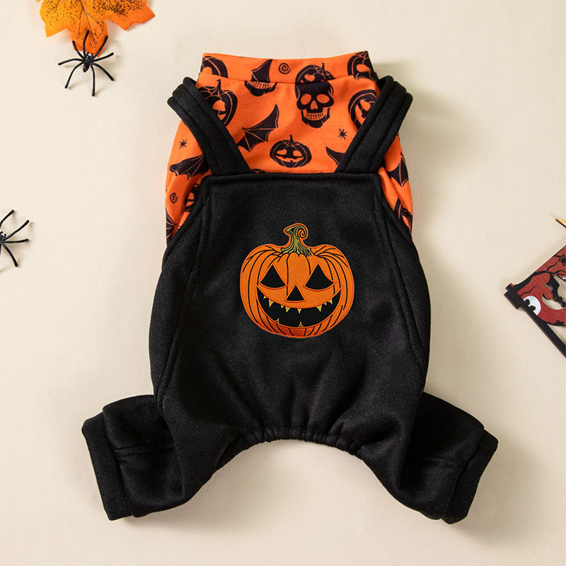HKM-828627 Halloween Creative Printed Pet Costume, Multi-Size Polyester Outfit for Dogs