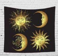 HKM-828755 Bohemian Wind Tapestry Wall Hanging - Soft Polyester Fiber, Two Sizes Available