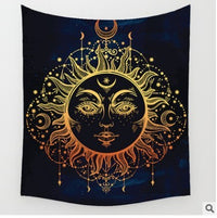 HKM-828755 Bohemian Wind Tapestry Wall Hanging - Soft Polyester Fiber, Two Sizes Available