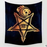 HKM-828755 Bohemian Wind Tapestry Wall Hanging - Soft Polyester Fiber, Two Sizes Available