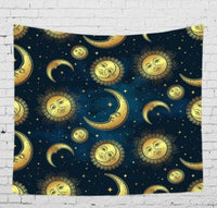 HKM-828755 Bohemian Wind Tapestry Wall Hanging - Soft Polyester Fiber, Two Sizes Available