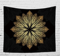 HKM-828755 Bohemian Wind Tapestry Wall Hanging - Soft Polyester Fiber, Two Sizes Available