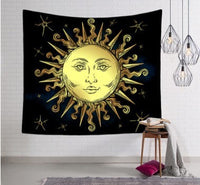 HKM-828755 Bohemian Wind Tapestry Wall Hanging - Soft Polyester Fiber, Two Sizes Available
