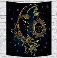 HKM-828755 Bohemian Wind Tapestry Wall Hanging - Soft Polyester Fiber, Two Sizes Available